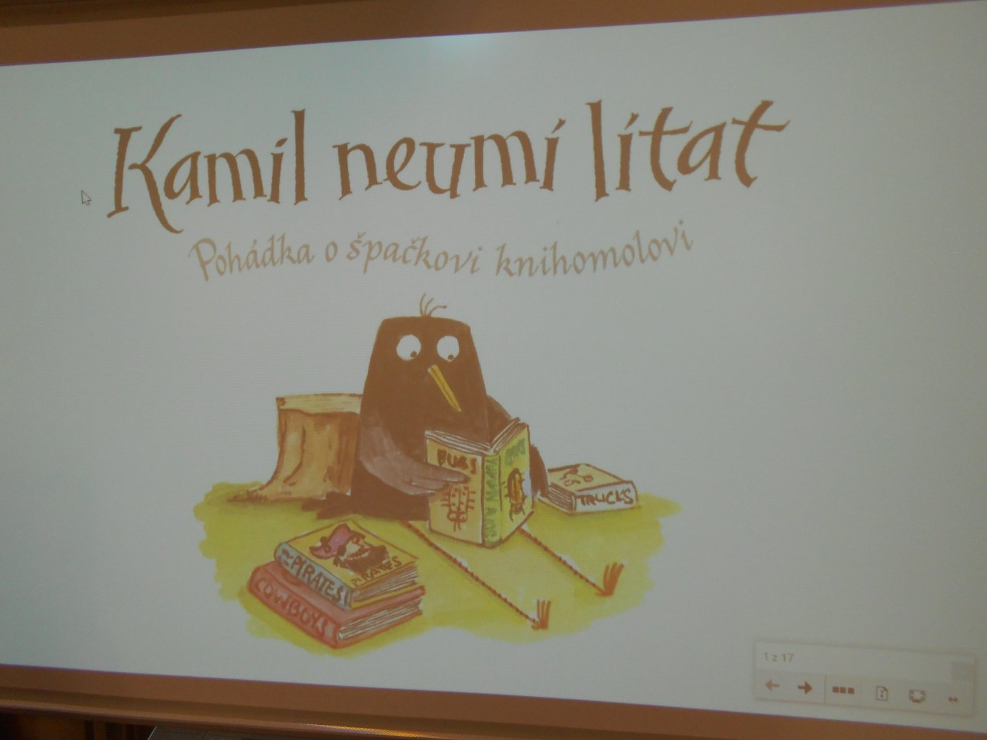 Návštěva městské knihovny - Kamil neumí lítat