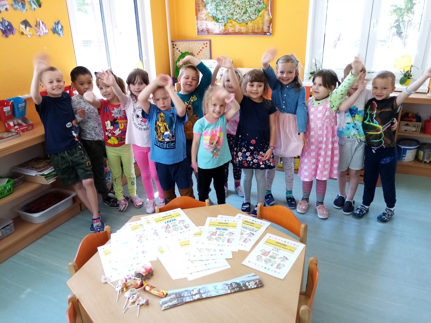 Rozloučení předškoláků s kroužkem Do školy včas