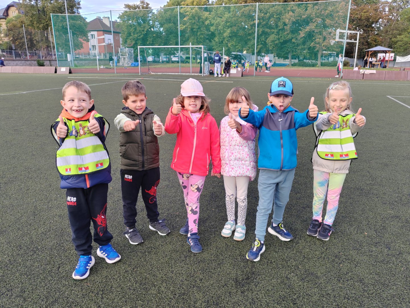 Sportovní dopoledne na stadionu Mládí - předškoláci